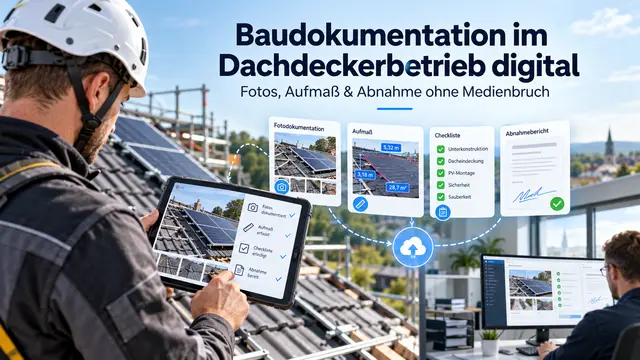 Digitale Baudokumentation im Dachdeckerbetrieb