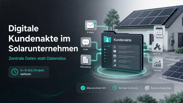 Digitale Kundenakte im Solarunternehmen