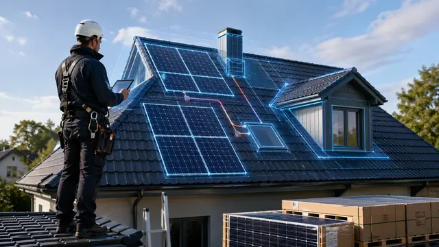 Solar installation planning with AR overlay