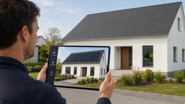 Hausanalyse mit Solarpanel Vorschau