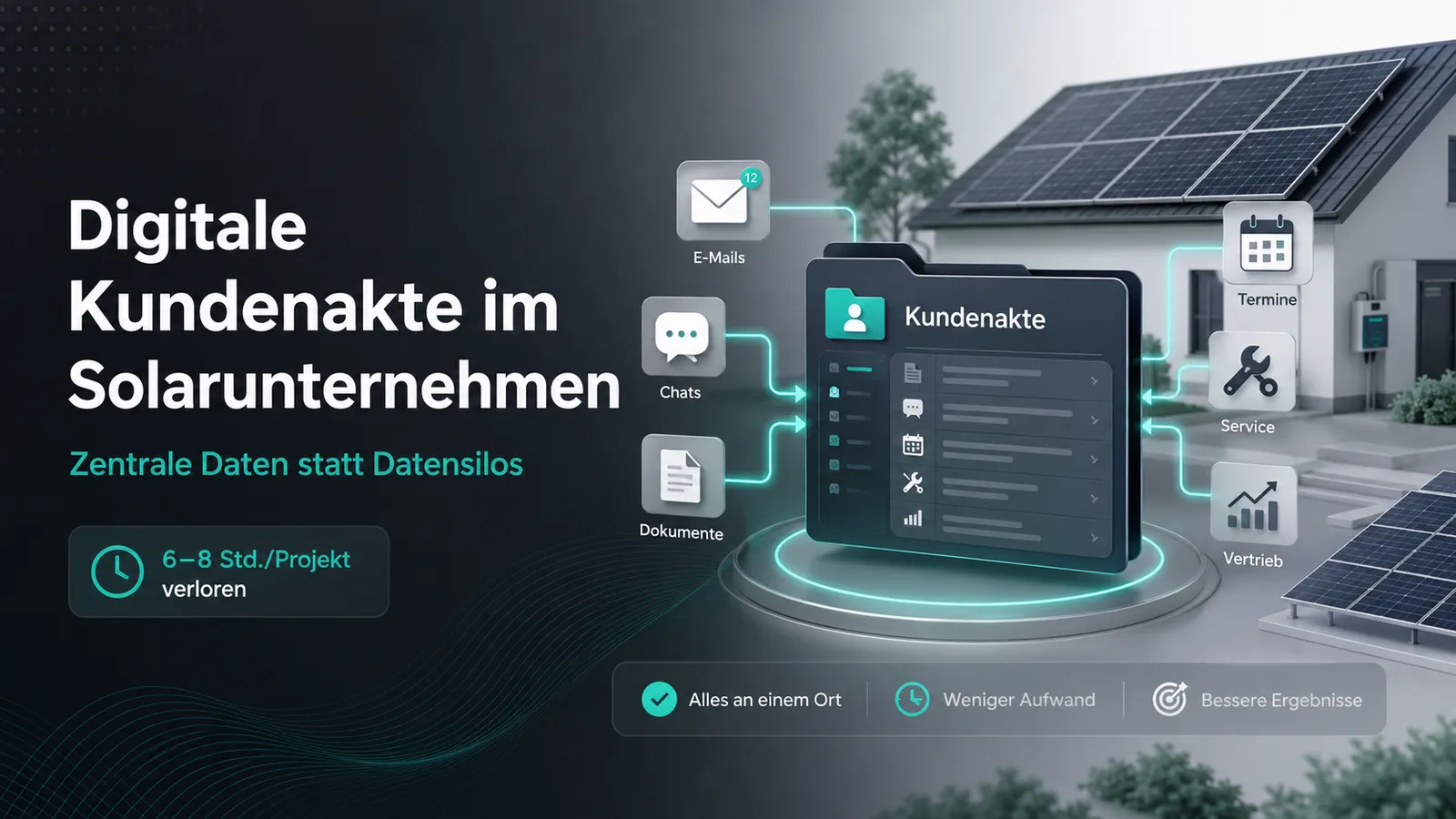 Digitale Kundenakte im Solarunternehmen