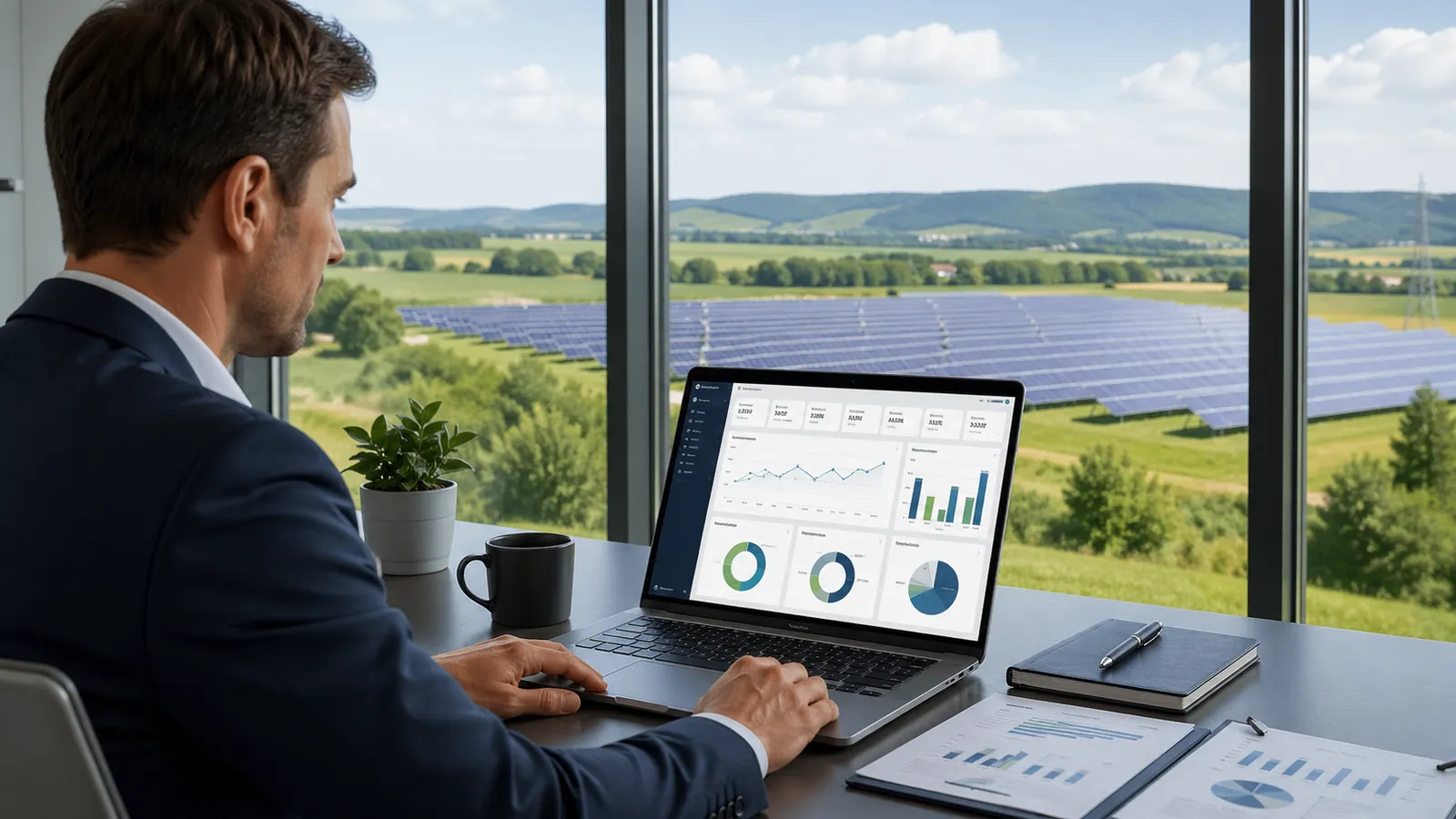 Focused work with a green view